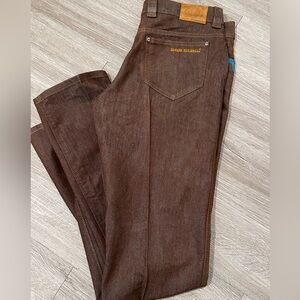 Bob Berg competition Brown Denim Jeans size 37x36